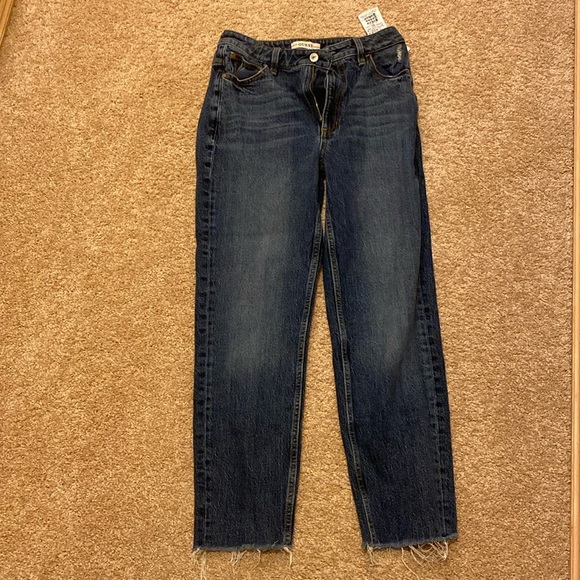 dark blue guess jeans mid to high rise - Picture 1 of 3